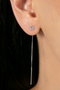 Heliophilia Silver Pendientes de Plata de Ley 925 con Diseño enhebrador
